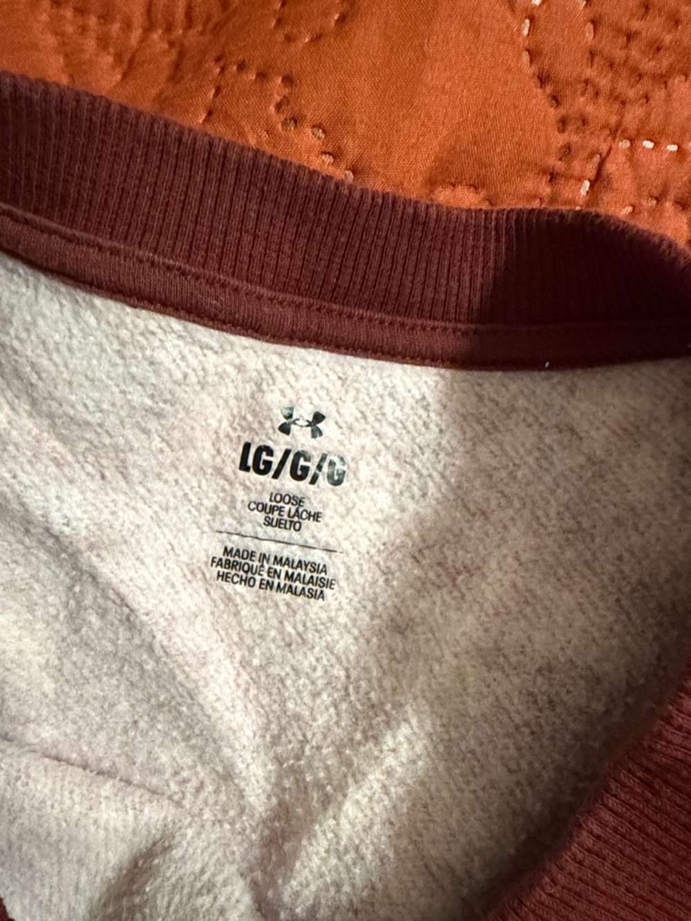 Under Armour Red/Maroon Fleece Sweatshirt